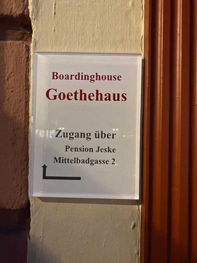 Ferienwohnung Boardinghouse Goethehaus Heidelberg Exterior foto
